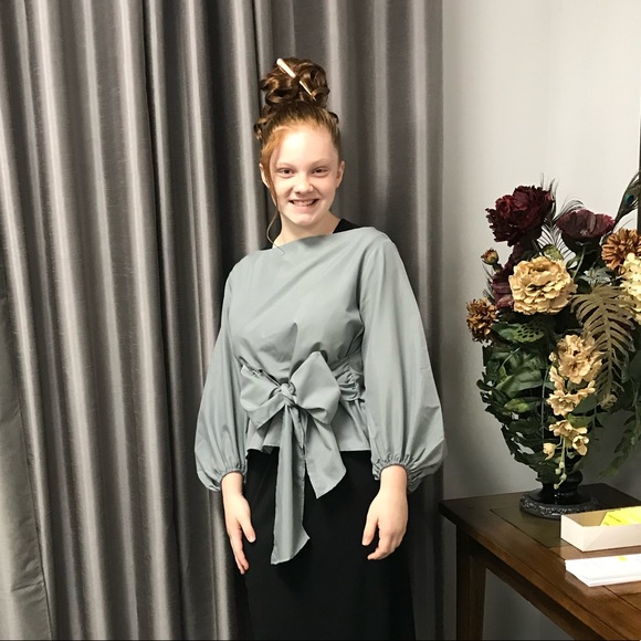 Poly cotton blend blouse - Picture 5 of 6